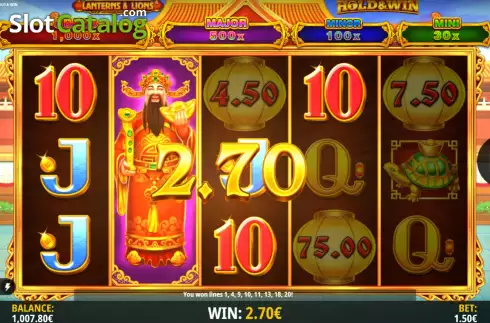Скрин5. Lanterns & Lions: Hold & Win слот