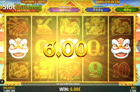 Скрин6. Lanterns & Lions: Hold & Win слот
