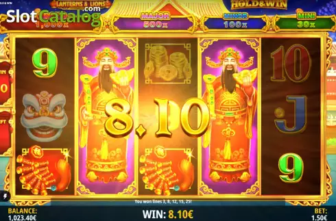 Скрин9. Lanterns & Lions: Hold & Win слот