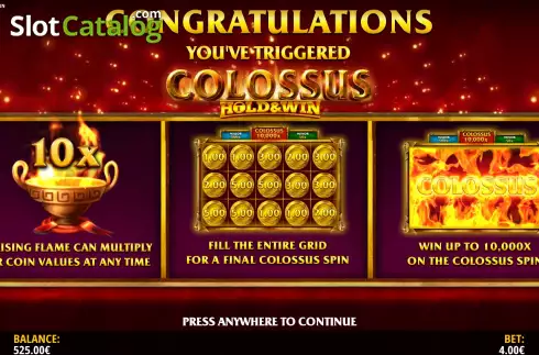 Скрин7. Colossus: Hold & Win слот