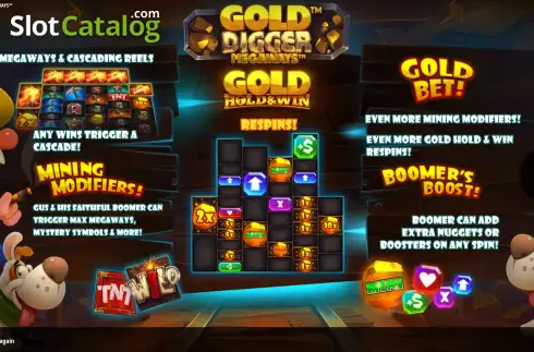 Скрин2. Gold Digger Megaways слот
