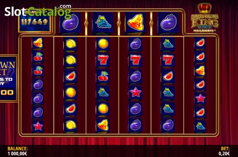 Скрин2. Shining King Megaways Dice слот