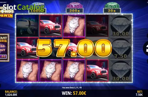 Скрин5. Brilliant Diamonds: Hold & Win слот