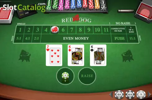 Скрин6. Red Dog (iSoftBet) слот