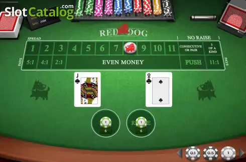 Скрин5. Red Dog (iSoftBet) слот