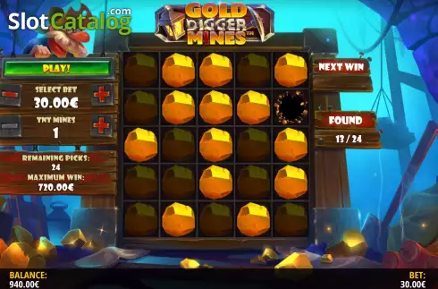 Скрин5. Gold Digger: Mines слот