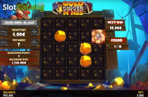 Скрин6. Gold Digger: Mines слот