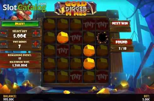 Скрин7. Gold Digger: Mines слот