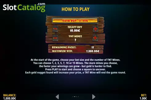 Скрин9. Gold Digger: Mines слот