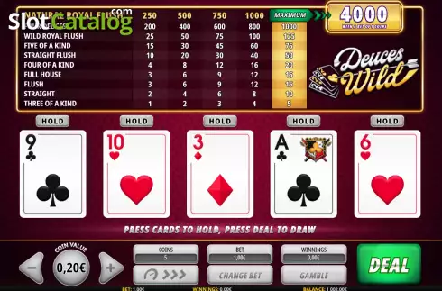 Скрин2. Deuces Wild (iSoftbet) слот