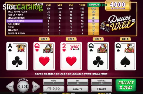 Скрин4. Deuces Wild (iSoftbet) слот
