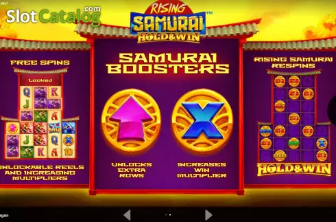 Скрин2. Rising Samurai: Hold and Win слот