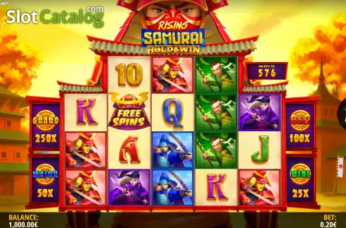 Скрин3. Rising Samurai: Hold and Win слот