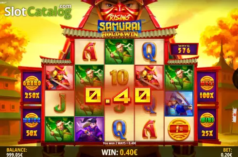 Скрин5. Rising Samurai: Hold and Win слот