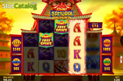 Скрин6. Rising Samurai: Hold and Win слот
