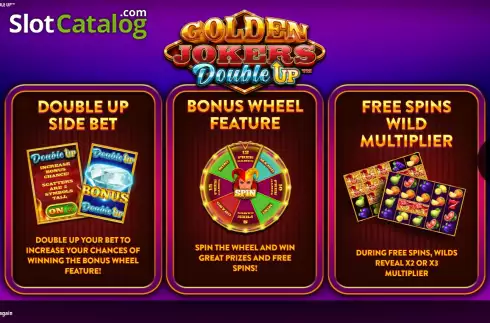 Скрин2. Golden Jokers Double Up слот