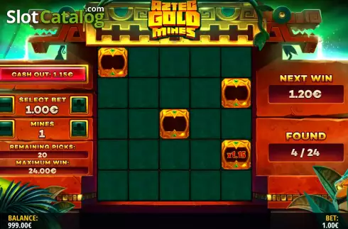Скрин3. Aztec Gold Mines слот