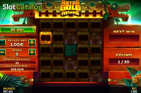 Скрин7. Aztec Gold Mines слот