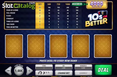 Скрин2. Tens or Better (iSoftBet) слот
