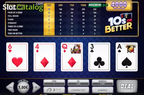 Скрин3. Tens or Better (iSoftBet) слот