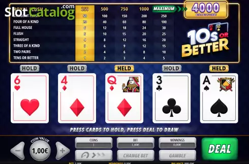 Скрин4. Tens or Better (iSoftBet) слот