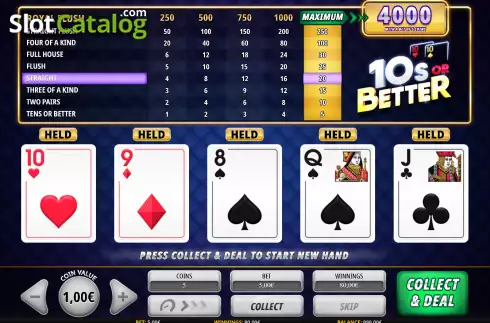 Скрин7. Tens or Better (iSoftBet) слот