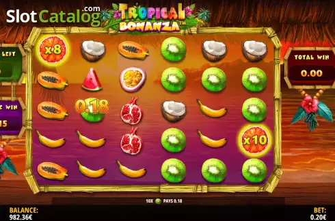 Скрин8. Tropical Bonanza слот