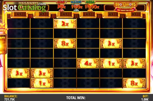 Скрин9. Hot Shots Megaways слот