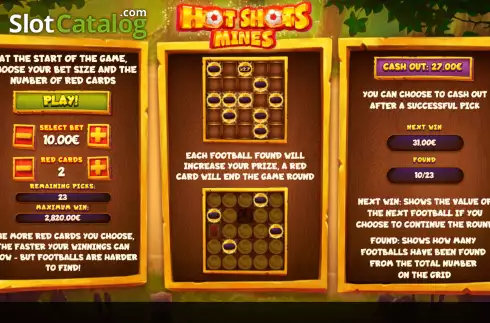 Скрин2. Hot Shots: Mines слот