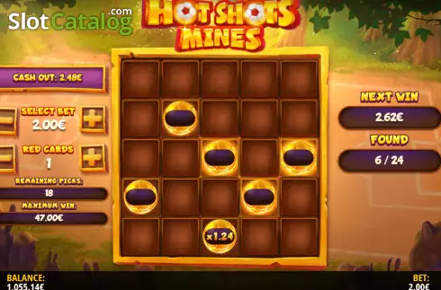 Скрин4. Hot Shots: Mines слот