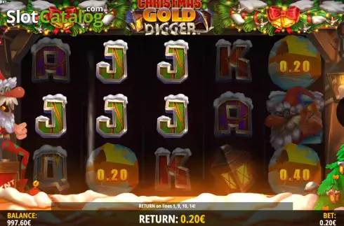 Скрин4. Christmas Gold Digger слот