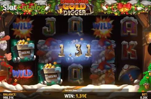 Скрин6. Christmas Gold Digger слот