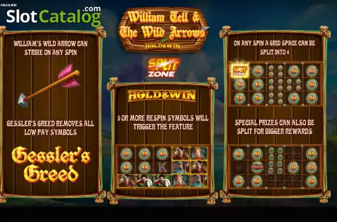 Скрин2. William Tell and The Wild Arrows Hold and Win слот