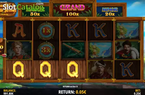 Скрин5. William Tell and The Wild Arrows Hold and Win слот