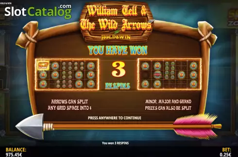 Скрин6. William Tell and The Wild Arrows Hold and Win слот