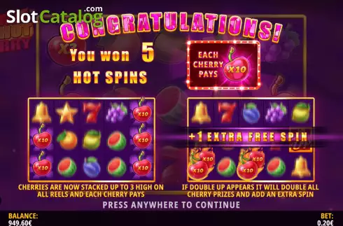 Скрин7. Red Hot Cherry слот
