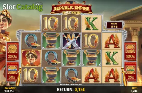 Скрин3. Republic Empire: Hold & Win слот
