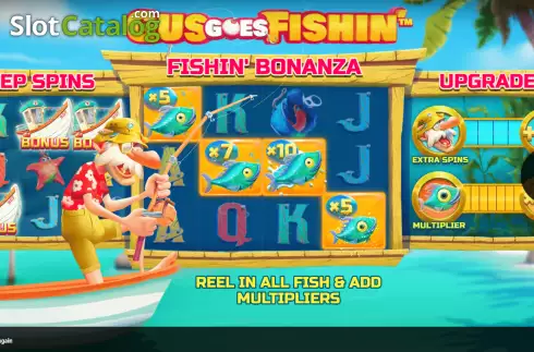Скрин2. Gus Goes Fishin’ слот