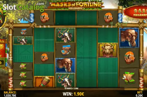 Скрин4. Masks of Fortune Megaways слот