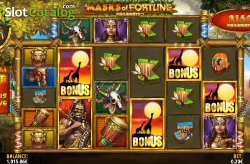 Скрин5. Masks of Fortune Megaways слот