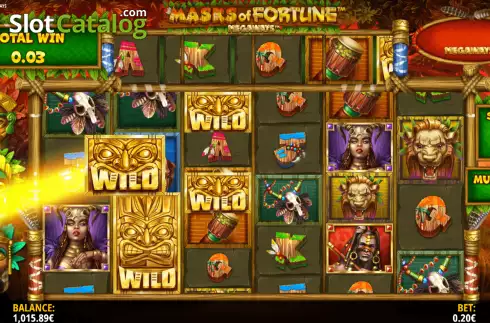 Скрин9. Masks of Fortune Megaways слот