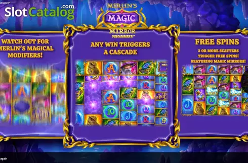Скрин2. Merlin’s Magic Mirror Megaways слот