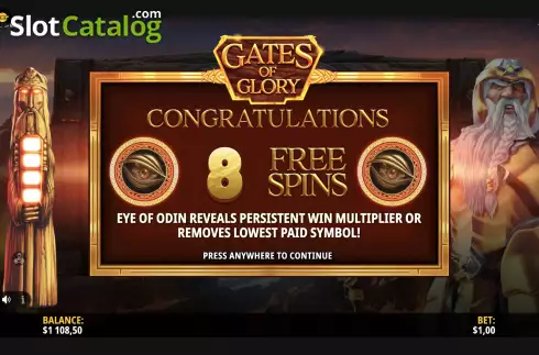 Скрин8. Gates of Glory слот