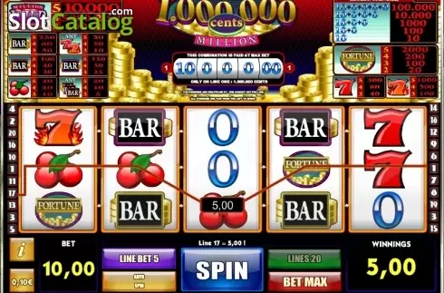 Скрин3. Million Cents слот