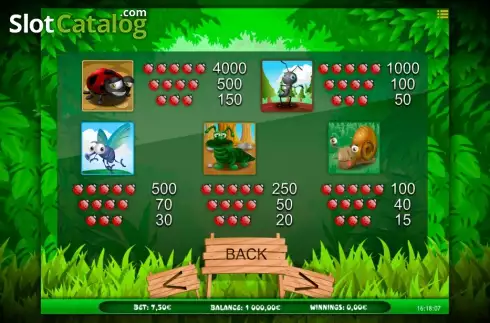 Скрин4. Bug's World слот