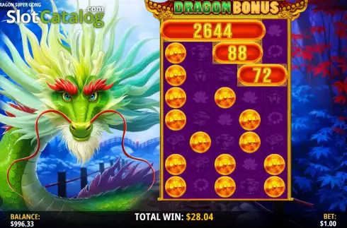 Скрин3. Tiger and Dragon Super Gong слот