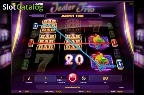 Скрин3. Jester Trio слот