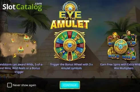 Скрин2. Eye of the Amulet слот