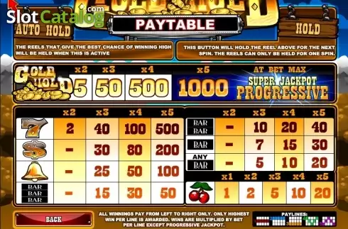 Скрин5. Gold Hold слот