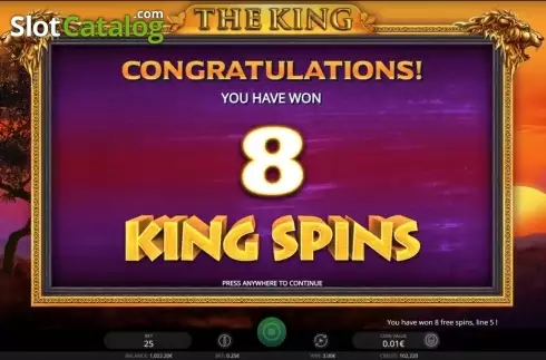 Скрин3. The King (iSoftBet) слот